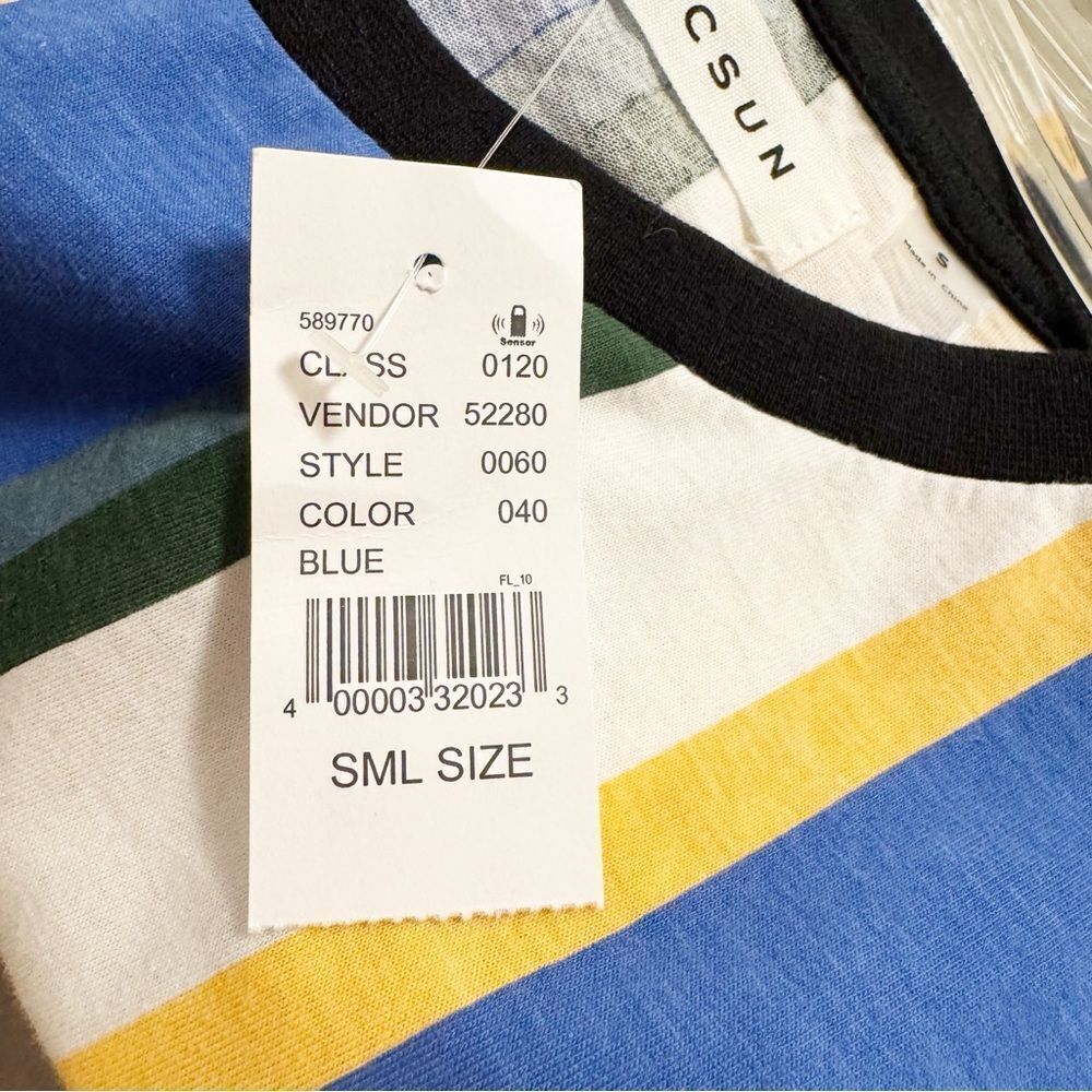 PacSun Vertical Stripe Short Sleeve Tee - Size Small - Picture 4 of 4